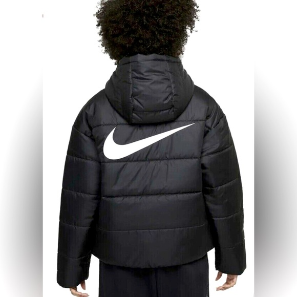 Brand New - Nike Sportswear Therma Repel Hooded Puffer Jacket Black - Picture 2 of 8